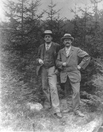 Max Reger and  at the foot of the Ochsenkopf (Fichtelgebirge), 14 August 1901. – Max-Reger-Institut, Karlsruhe.