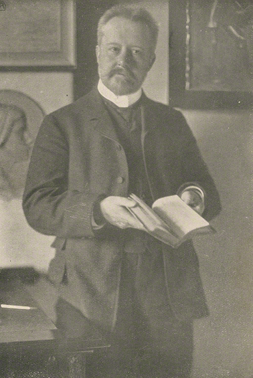 Gustav Falke (undatiert). – Abgebildet in Oscar Ludwig Brandt,
, Leipzig
1917.