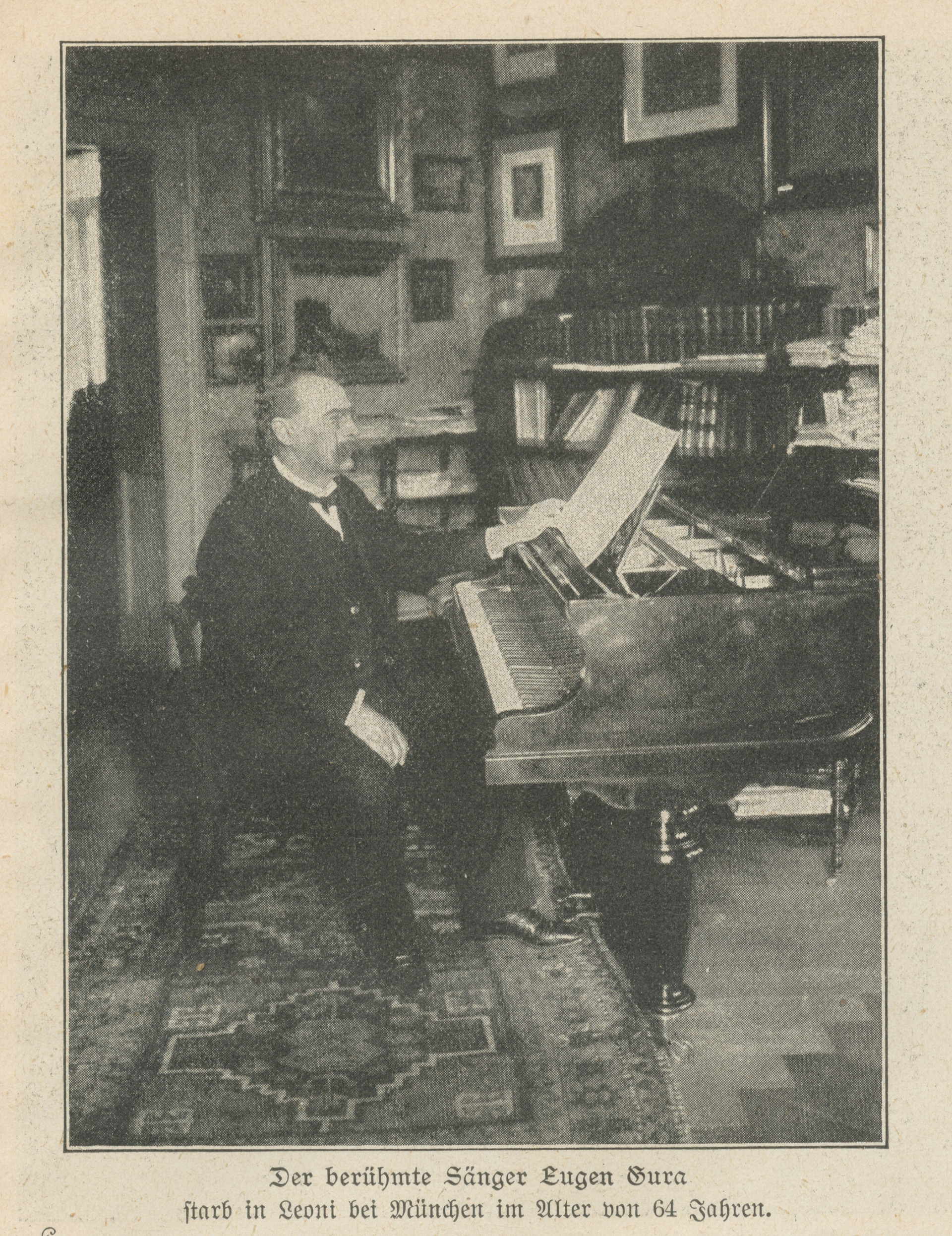 Eugen Gura (ca. 1901), Fotografie von E. Bieber, Berlin und Hamburg, abgebildet in 23. Jg., Nr. 23 (30. Oktober 1902), S. 295.