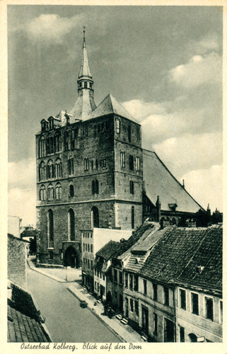Die St.-Marien-Domkirche in , Postkarte (undatiert), Papierwarengroßhandlung Ziegenhagen, Kolberg.