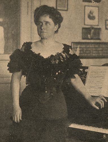 Henriette Mottl-Standthartner, Fotografie Jaeger & Goergen, in 8. Jg., Nr. 11 (17. März 1906), S. 479.