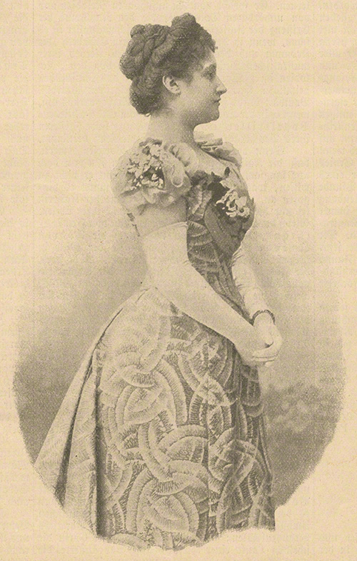Lula Gmeiner. – Abgebildet in XX. Jg., Nr. 6 (9. März 1899), S. 67.