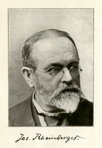 Josef Rheinberger (1899). – Abgebildet in Theodor Kroyer, , Regensburg/Rom 1916 (= Sammlung »Kirchenmusik«, Bd. 14/15), Tafel 1.