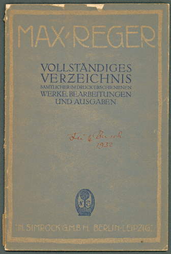 Wilhelm Altmann (Hrsg.), , N. Simrock Verlag, Berlin-Leipzig 1917.