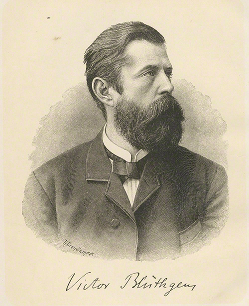 Victor Blüthgen. – Abgebildet in  Jg .1896, Heft 50, S. 841. 