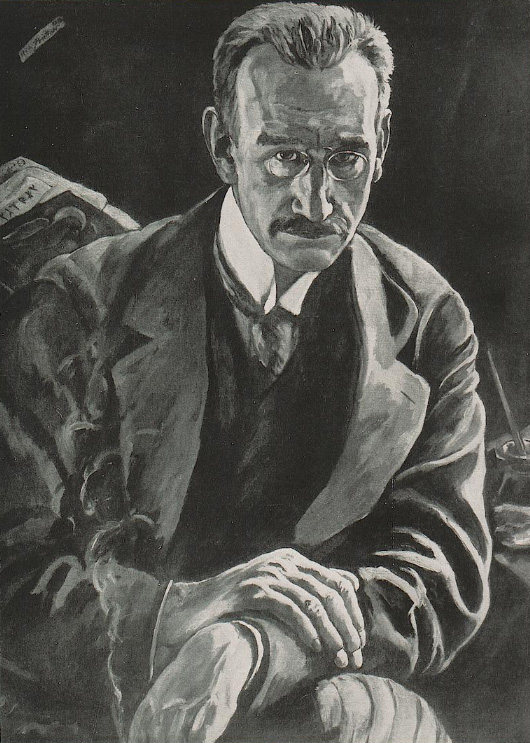 Erich Büttner, Gemälde von Franz Evers
                            (1916), abgedruckt in: 
                                 39 (1916-1917), S. 324.