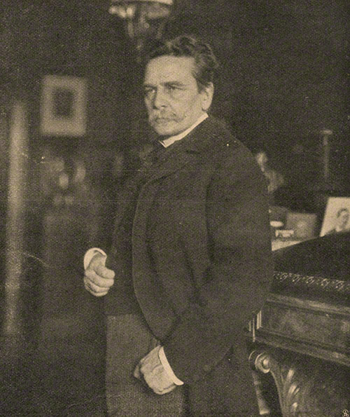 Adolf Wach (ca. 1906), Fotografie Georg Brokesch (Leipzig), abgebildet in  8. Jg., Nr. 5 (3. Februar 1906), S. 25.